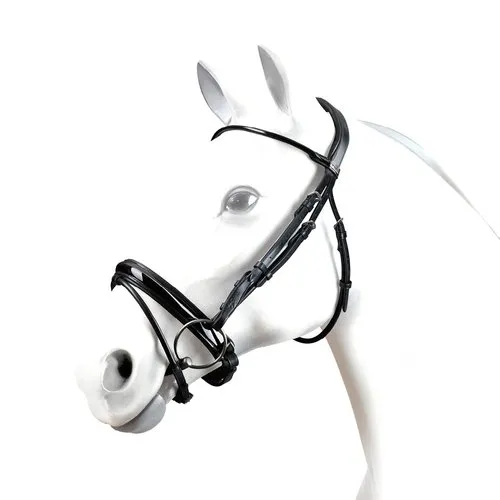 Black English Leather Horse Bridle